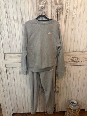 Grey nike track suit